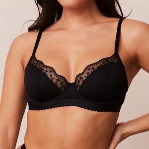 🐚LOUNGE ribbed balcony bra